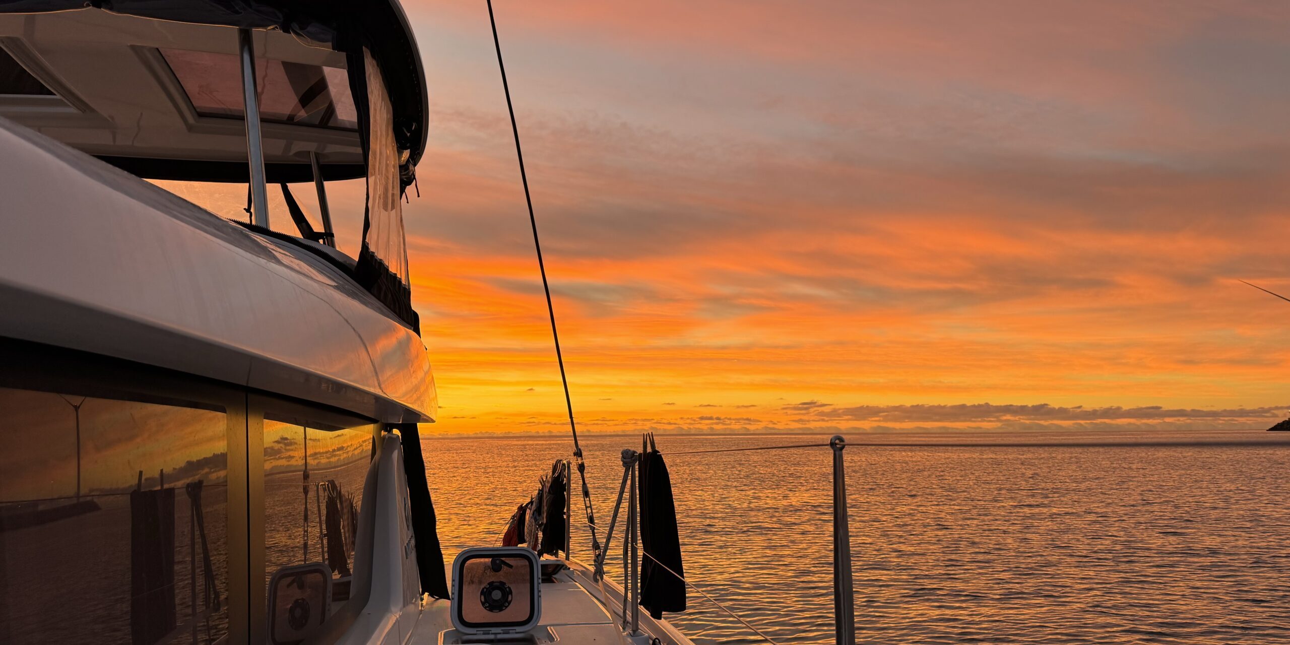 Atlantik auf einem Segelkatamaran von Lagoon